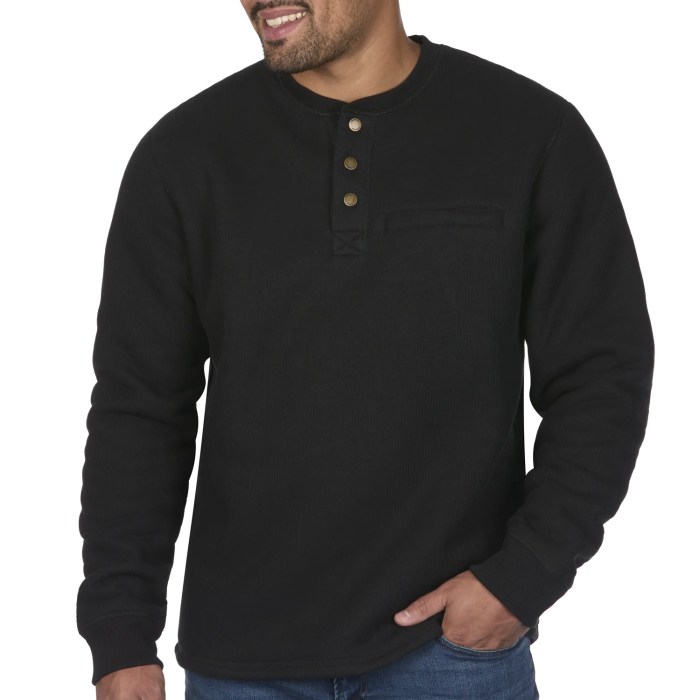 Sleeve long henley shirt thermal bone rag garrett men shirts lyst