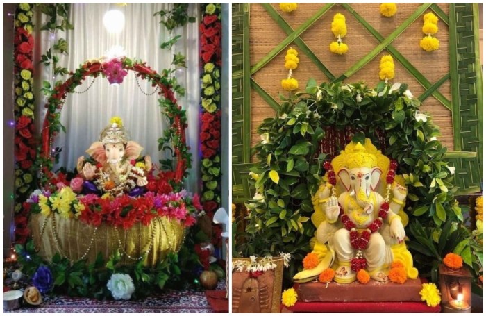 How to make ganapati decoration at home