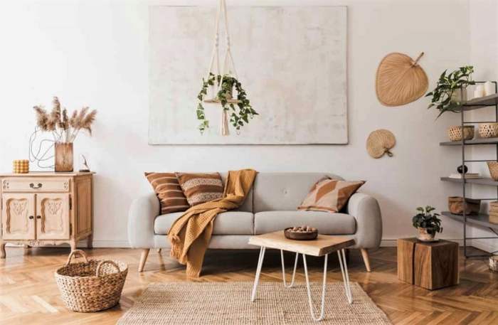 What is minimalist boho style home decor