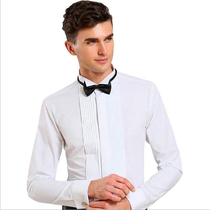 Tuxedo dress shirt for men