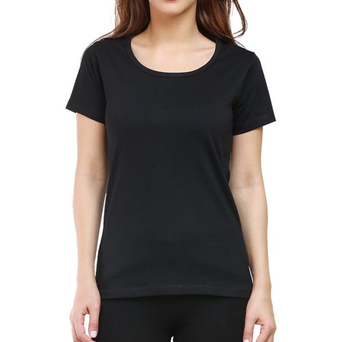 Black t shirt dress women