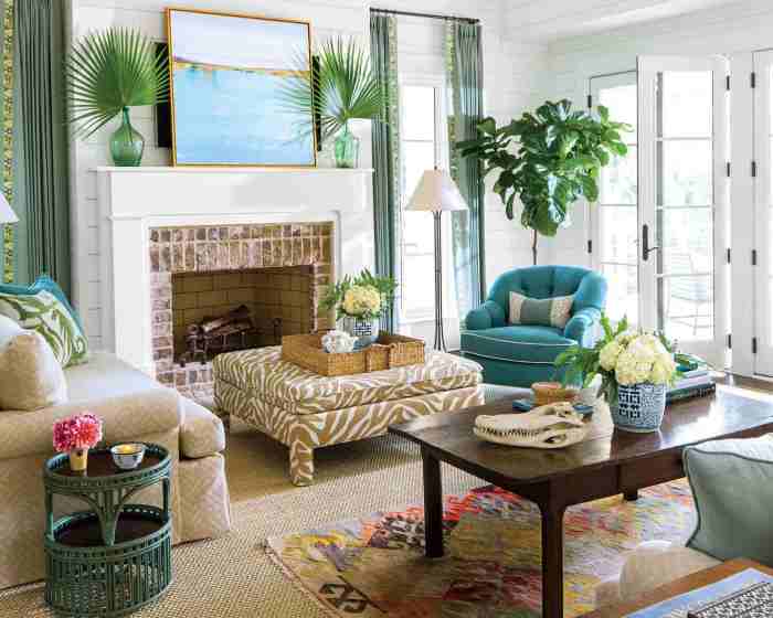 How to decorate a living room with flowers