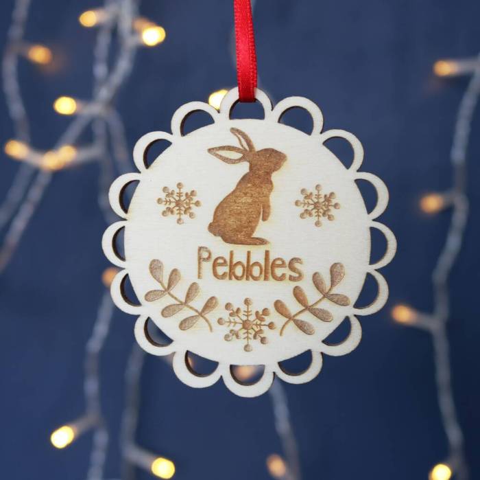 How to make christmast decoration for bunny