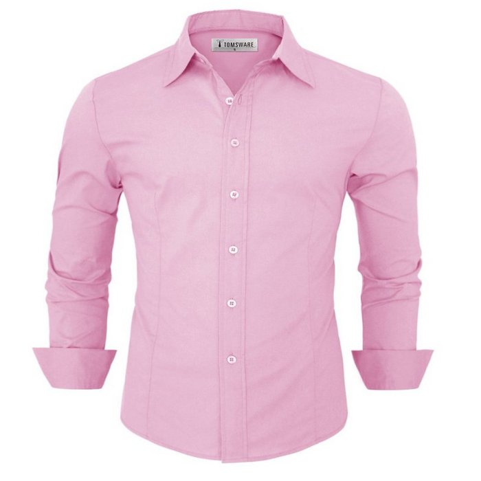 Mens pale pink dress shirt