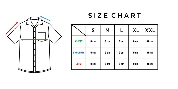 Mens xxl dress shirt size chart