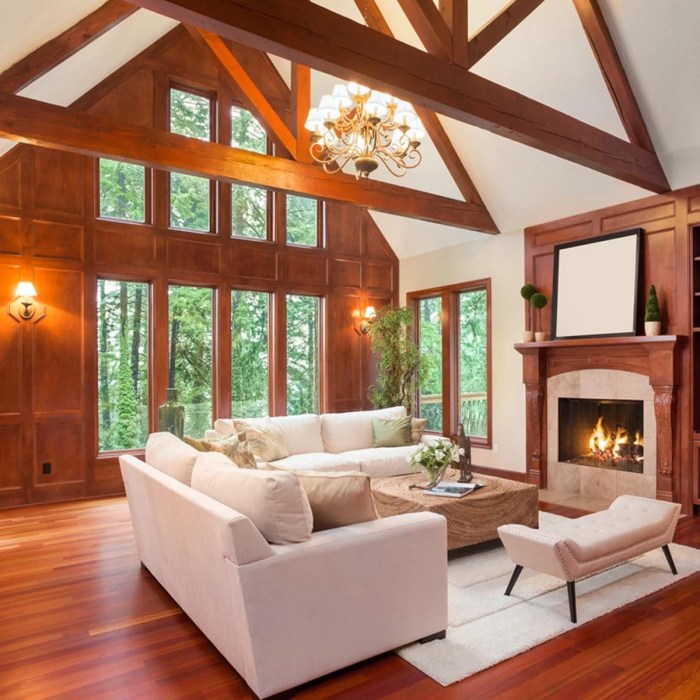 How to decorate room with wood trim